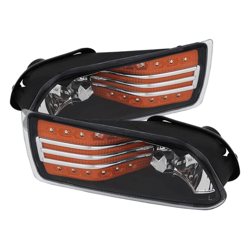 LED Fog Lights Black/Clear Spyder Auto 5071620