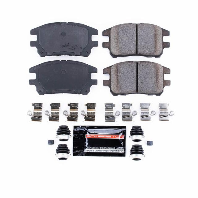 Power Stop Z23-930 Z23 Evolution Sport Carbon Fiber Infused Ceramic Brake Pads with Hardware For Lexus RX300 2002-2003 [Model Specific]