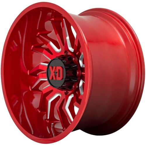 22x10 XD858 TENSION, Bolt Pattern: 8x170/, Offset: -18, CANDY RED MILLED, set of 1