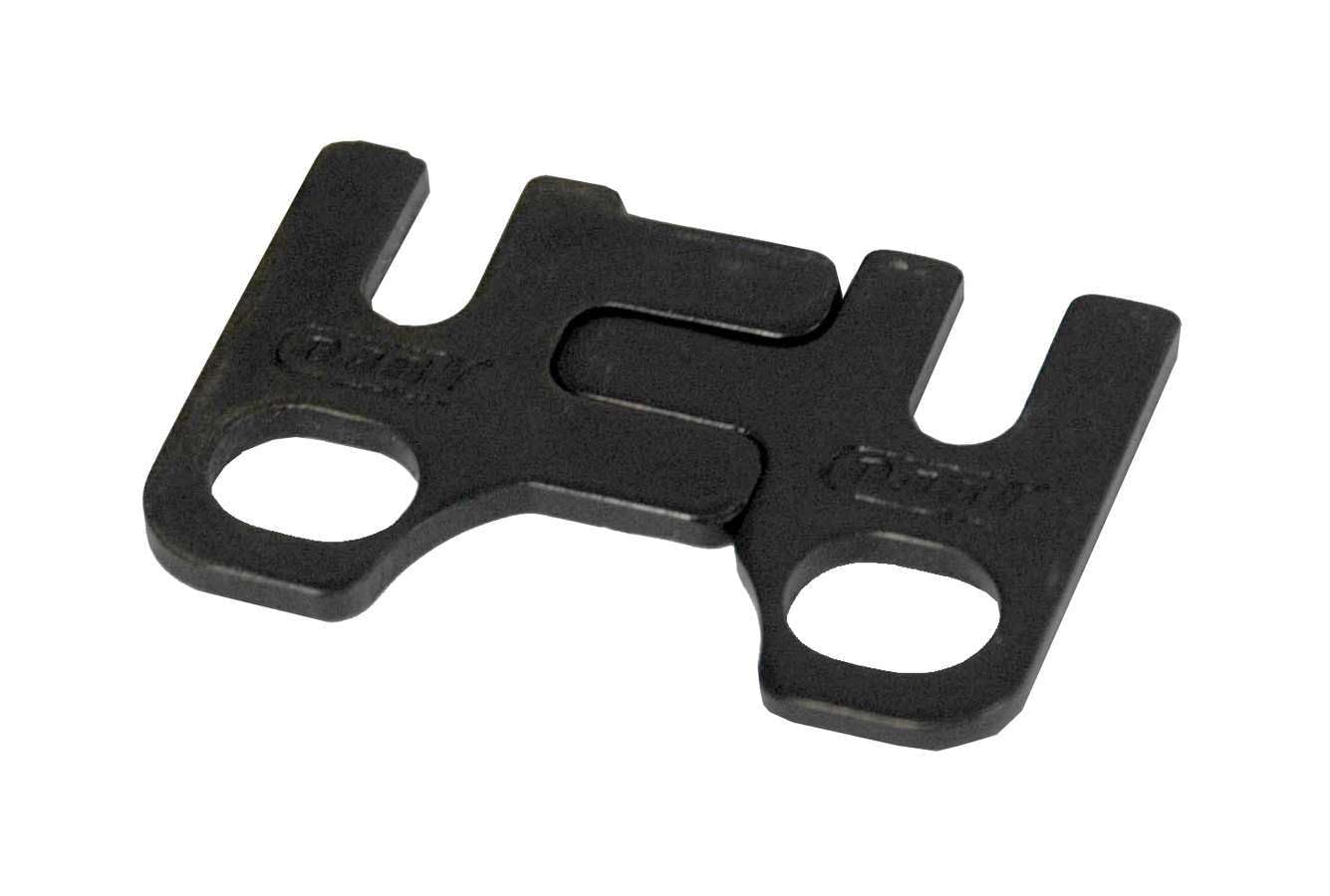 Pushrod DART 27001410 Guide Plate - 5/16 in Pushrod - Flat - Adjustable - Steel - Black Oxide - Small Block Chevy/Small Block Ford - Each