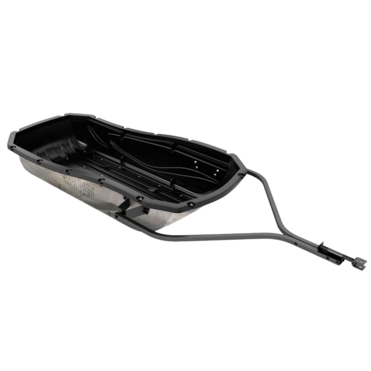 Pelican 68 Trek Sport - Utility Sled Comes with Set of Runners, Tow Hitch and Travel Cover - Carry Up to 500 lb - Granite/Black