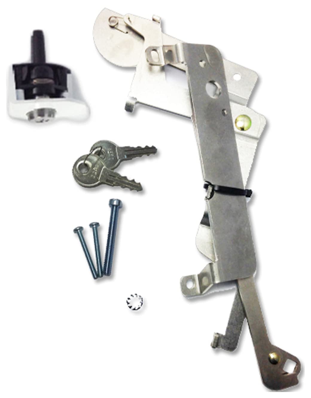 Manual Tailgate Lock for Honda Ridgeline – Pop & Lock, Fits 2005 to 2016 (White, PL6101, Traditional Design)