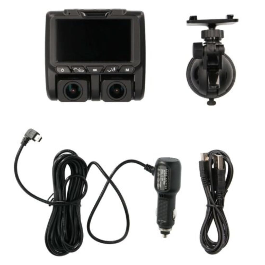 4K Dual-View Dash Camera Metra Brands with DVR