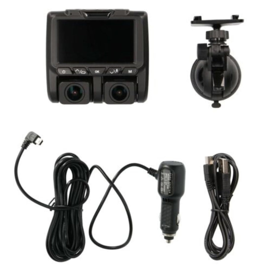 4K Dual-View Dash Camera Metra Brands with DVR