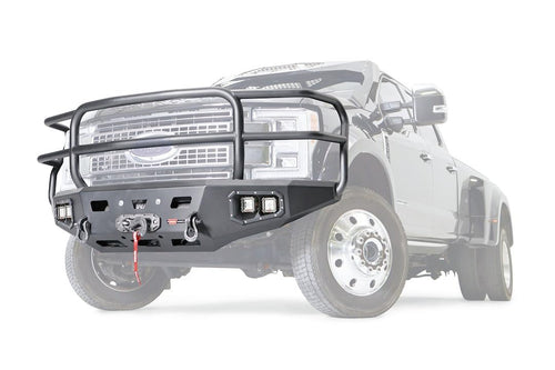 Ascent HD WARN 107182 Front Bumper with Full Grille Guard, Fits: Ford SD F450 & F550 (2017-2021)