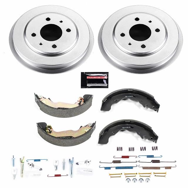Power Stop KOE15336DK Rear Replacement Brake Kit-OE Brake Drums & Ceramic Brake Pads For Hyundai Accent 2004-2005 [Model Specific]