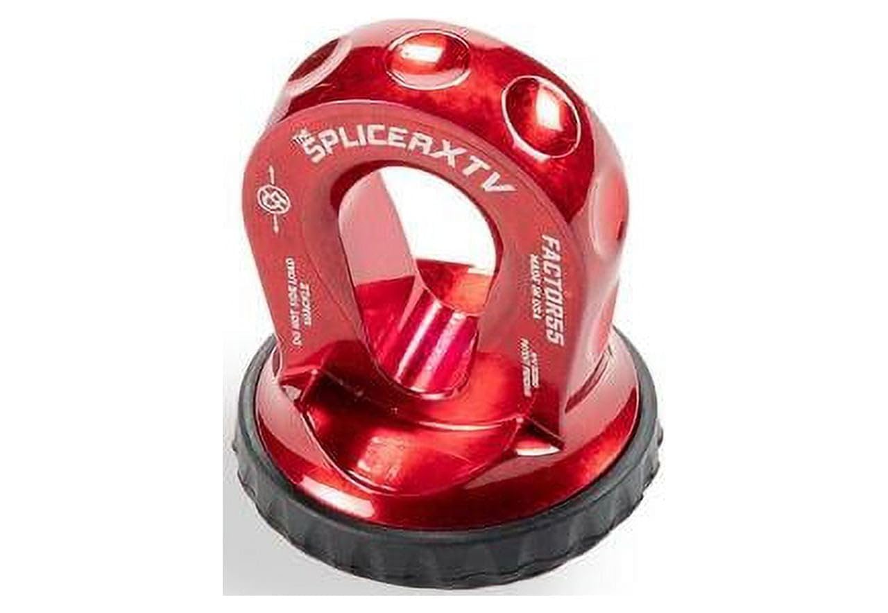 Factor 55 Splicer XTV Synthetic Rope Shackle Mouting Thimble, Fits Pin/Bow End of 1/2 and 5/8" Shackles - Red
