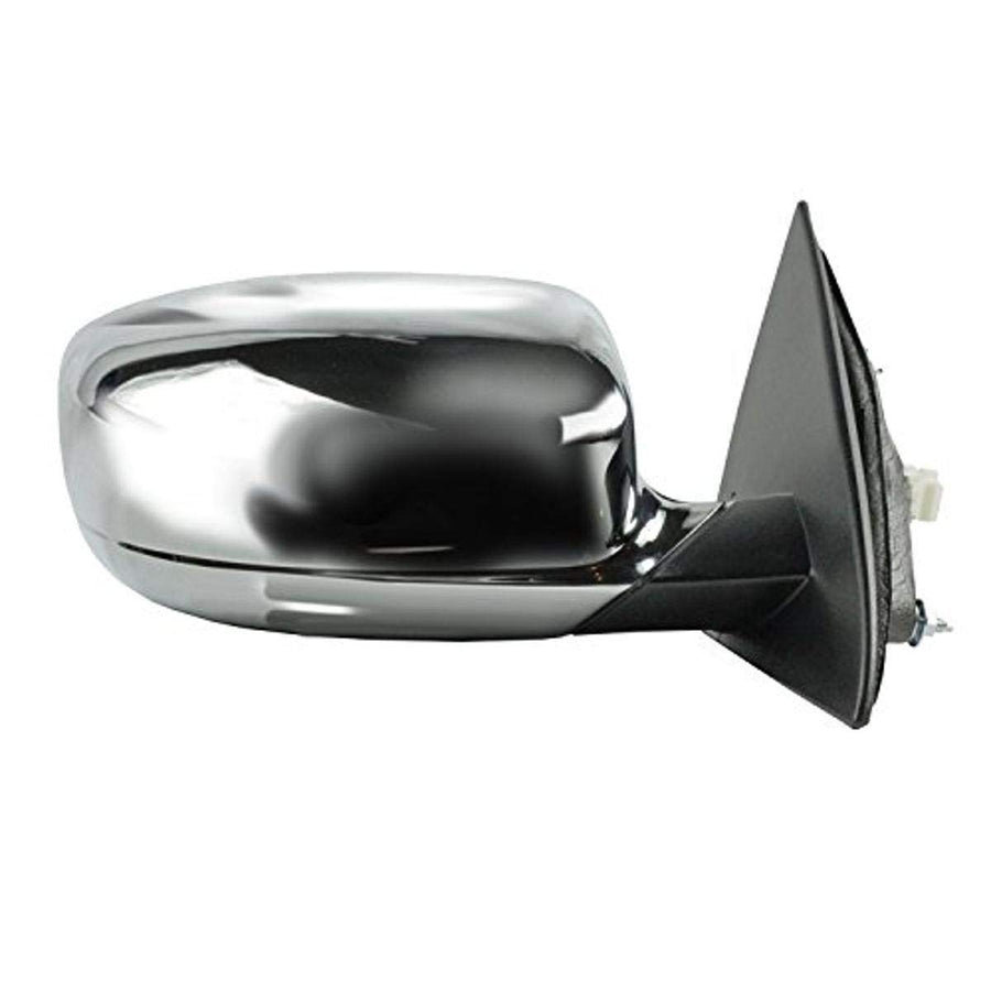 Mirror Passenger Side for Chrysler 200 Sedan, Textured Black w/Chrome Cover, Foldaway, Heated Power