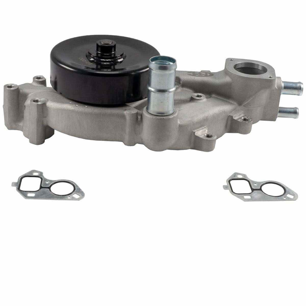 Melling Water Pump, Black Pulley, Mechanical, 4.73 in Hub Height, Aluminum, Natural