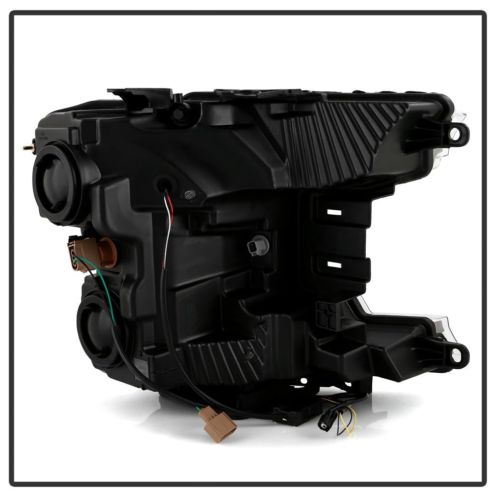 Ford F150 Spyder (xTune) 18-20 (XL XLT Lariat Model) w/LED DRL Halogen Headlight - Low Beam-H11(Included) ; High Beam-HB3(Included) ; Signal-7444NA(Included) - Chrome