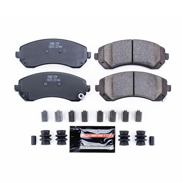 Power Stop Z23-844 Z23 Sport Carbon Fiber Infused Ceramic Brake Pads with Hardware For Buick Rendezvous, Chevy Venture, Oldsmobile Silhouette, Pontiac Aztek, Pontiac Montana [Model Specific]