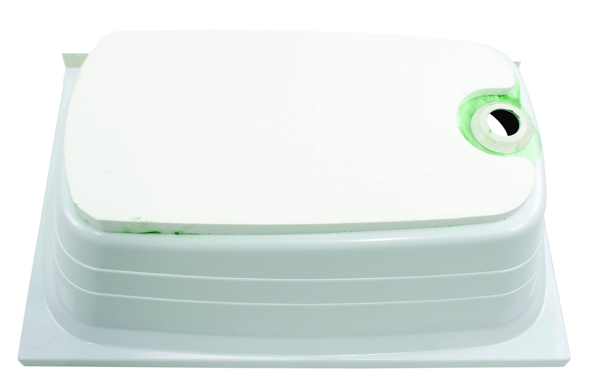 Lippert 24" x 36" White Bathtub Replacement with Right Drain, Scratch-Resistant ABS Acrylic for RVs, Travel Trailers, 5th Wheels, Motorhomes - W2436RHSPK