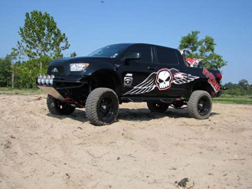 Toyota Tundra Nerf Steps for RealTruck | Wheel-to-Wheel, Heavy Duty Steel, Gloss Back | T0786CC | Fits 2007 - 2021 Toyota Tundra CrewMax