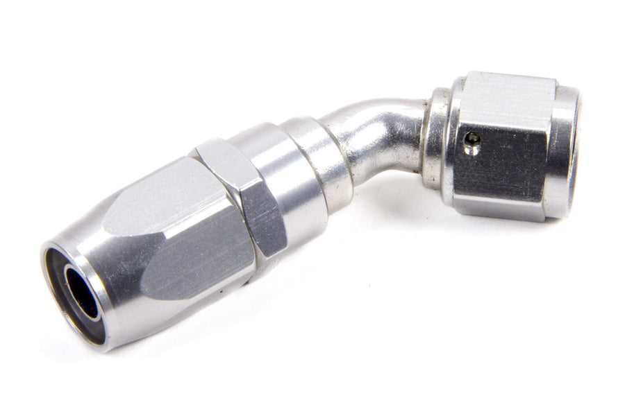 Power Flow Hose End - Clear Fragola -12AN x 45 Degree