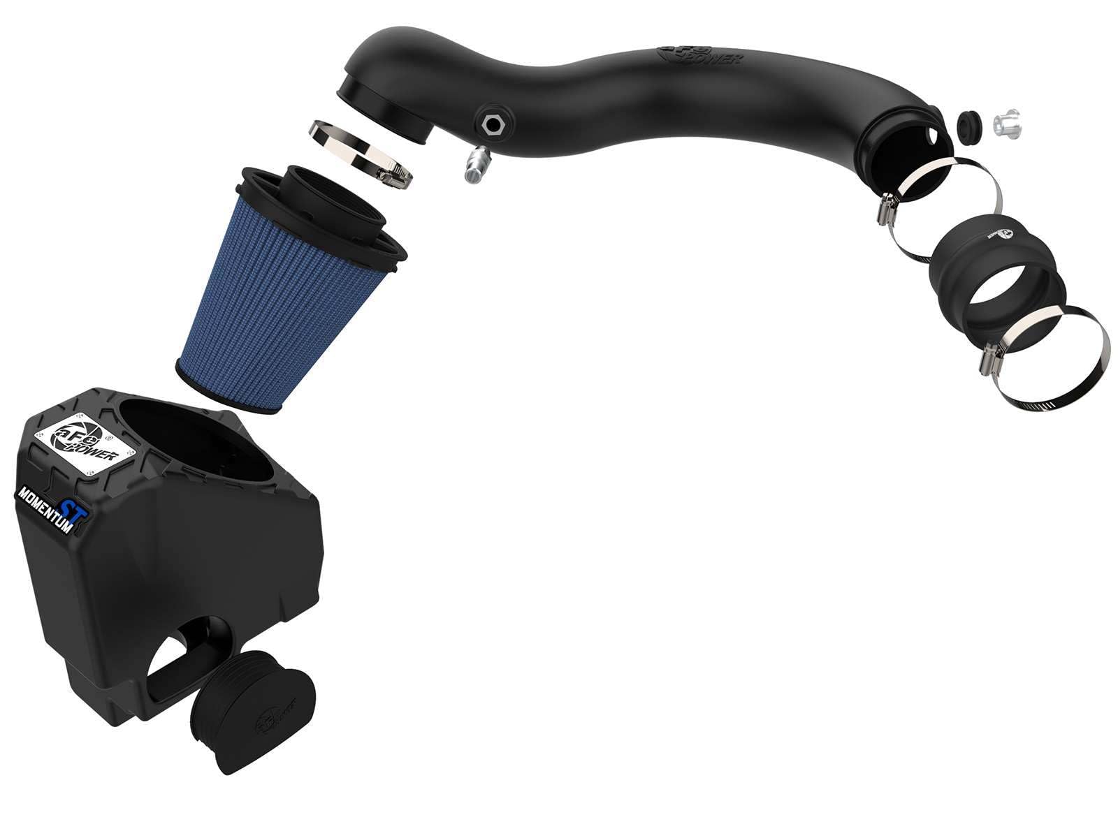 Momentum ST aFe POWER Cold Air Intake System w/Pro 5R Filter, #54-46215, Black