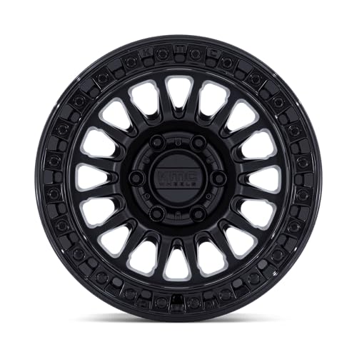 KMC Wheels 17X8.5 IMS 5X5.04.36 -10mm MATTE BLACK W/ GLOSS BLACK LIP - KM552MB17855010N