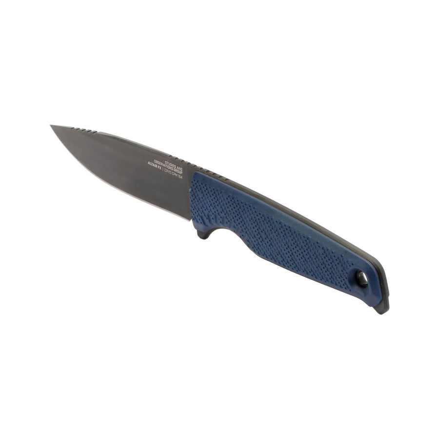SOG FX Altair Lightweight Compact Multi-Functional Fixed Blade Knife | CRYO 154CM Steel | UMS Sheath | Removable GRN Handle, Squid Ink Black