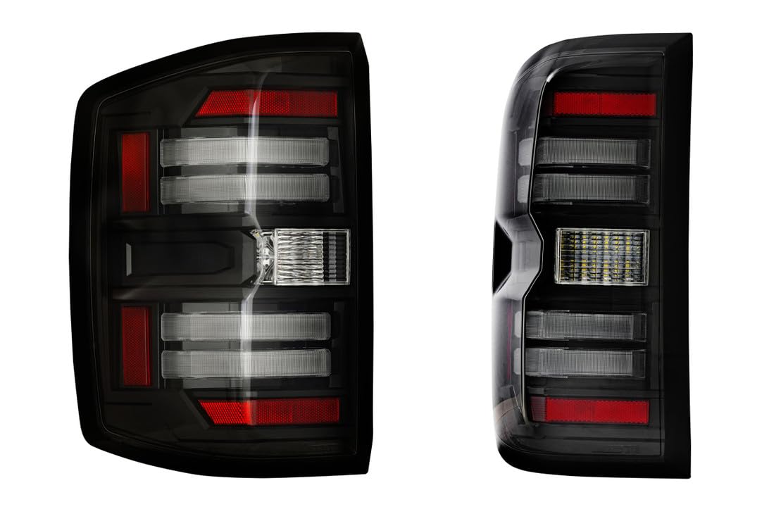 Morimoto XB LED Taillights Plug and Play fits Chevrolet Silverado 2014-2019 LED Taillight Assemblies (Smoked)