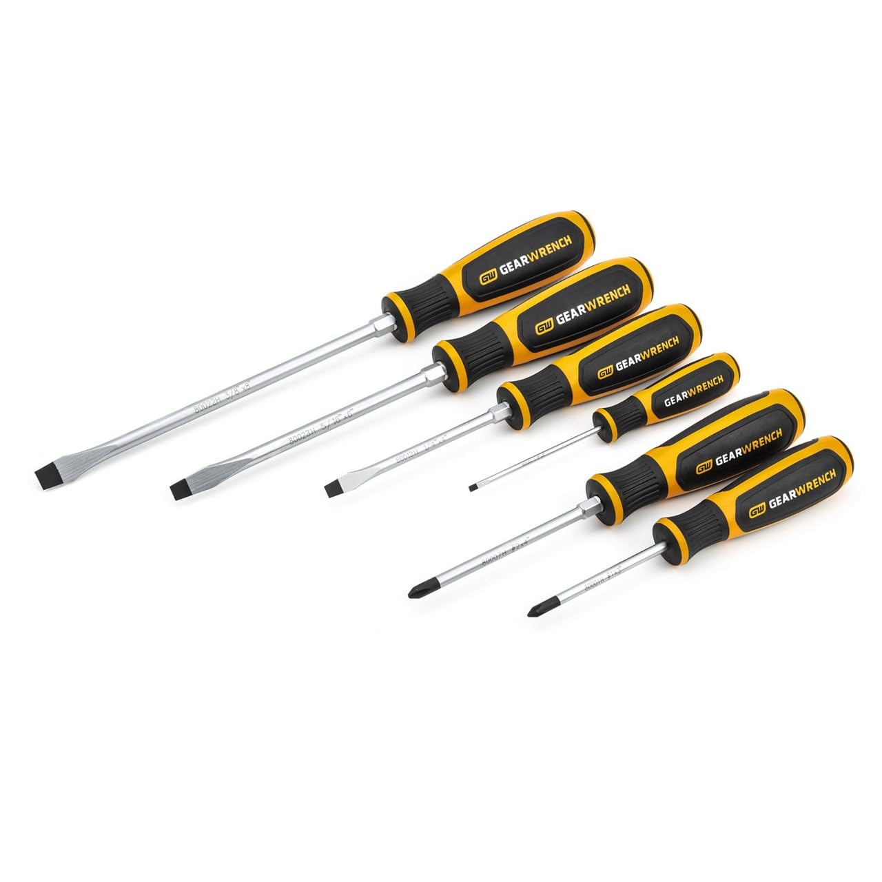 6 Pc. GEARWRENCH Phillips/Slotted Dual Material Screwdriver Set - 80050H