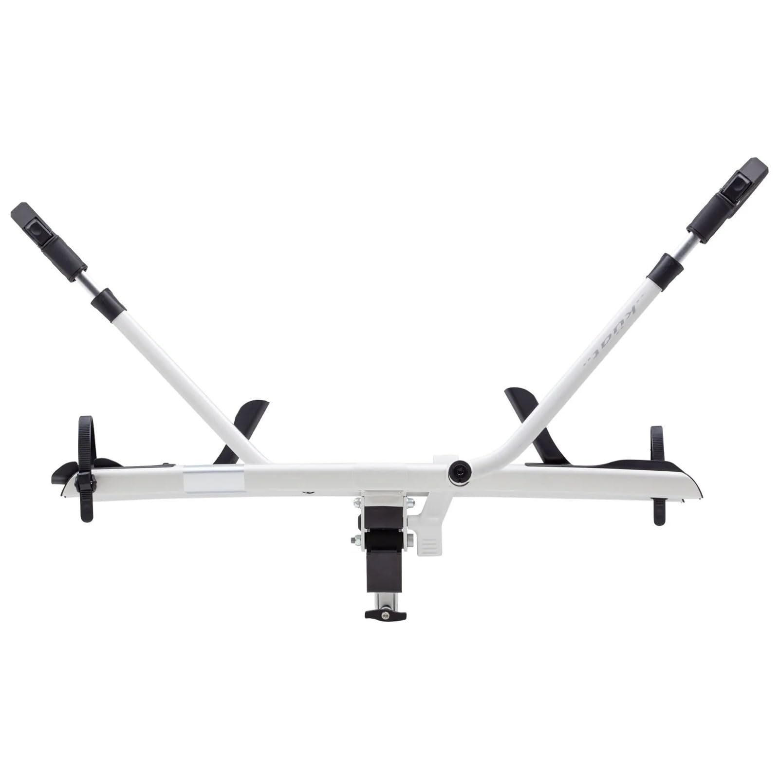 KUAT 2.0 Sherpa Durable Lightweight Aluminum Compact 2 Bike Transporting Hitch Rack with Cable Lock & Foldable Tire Cradles | Capacity - 40 Lbs per Tray, Pearl & Silver Anodize, 1.25"