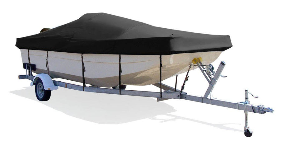 Taylor Made Products Semi-Custom Trailerite Boat Cover for Center Console Bay Style Boat with Outboard Motor - Includes Motor Hood, Multiple Sizes and Colors