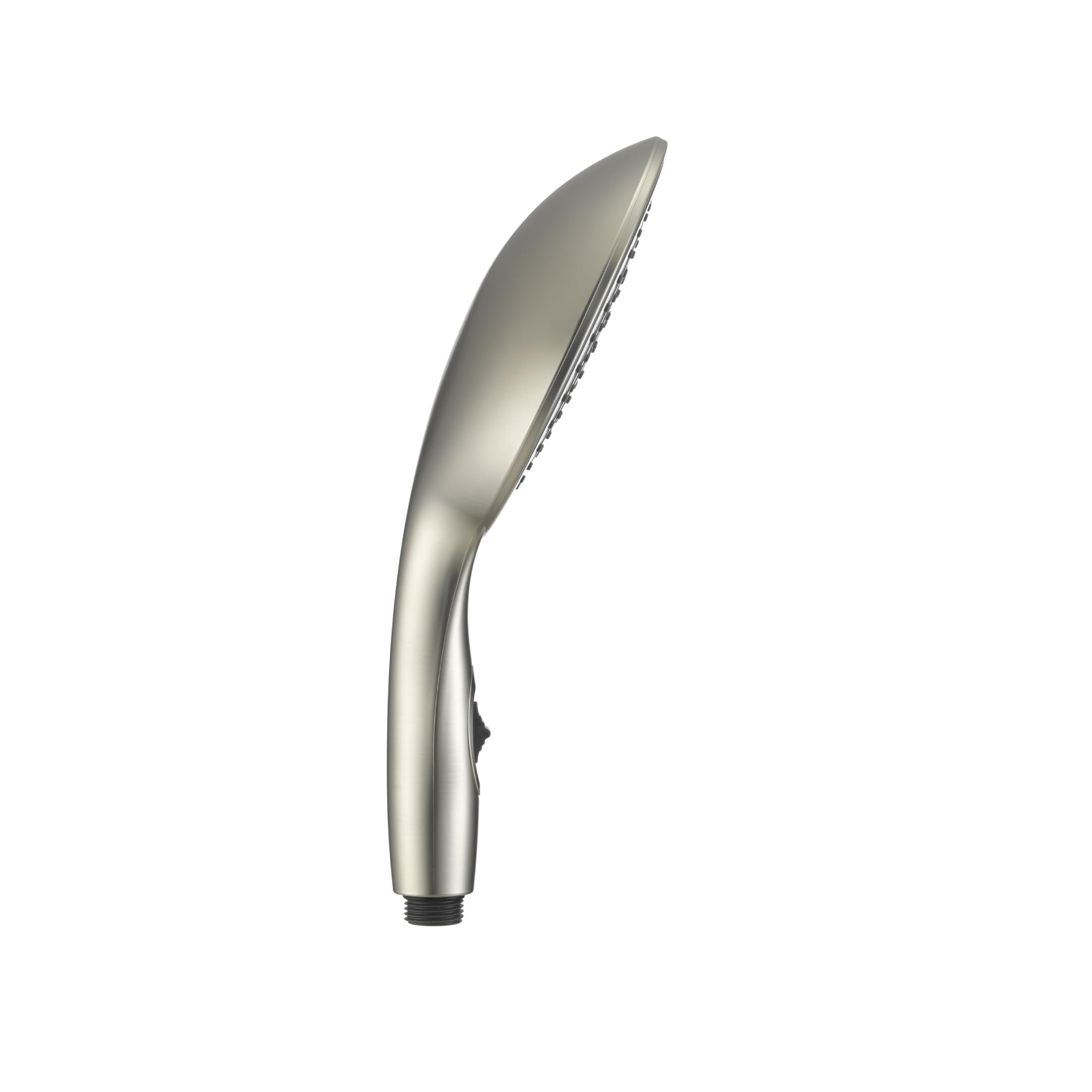 Dura Faucet Luxury (DF-SA434-SN) 6” Rain Shower Wand for RVs – Satin Nickel, Single Function Handheld Shower Head with Eco-Friendly On/Off Switch, Lightweight, Lead-Free, Easy Install, 2.5 GPM
