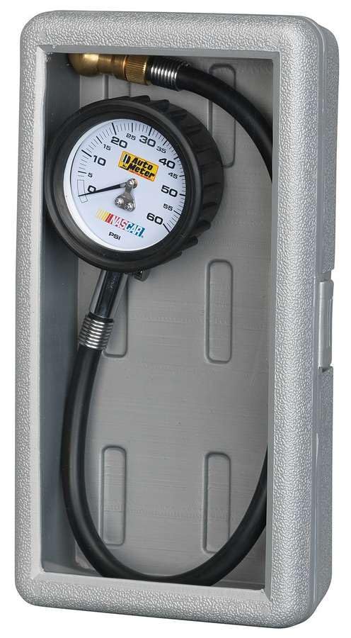 Tire Pressure Gauge Auto Meter 2160, White