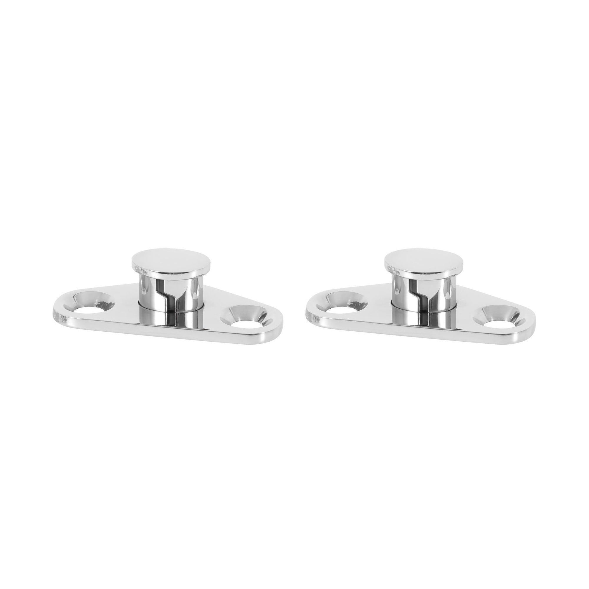 67-70 Scott Drake Classic - Door Strikers, Stainless (C5AZ-6222008-SS)