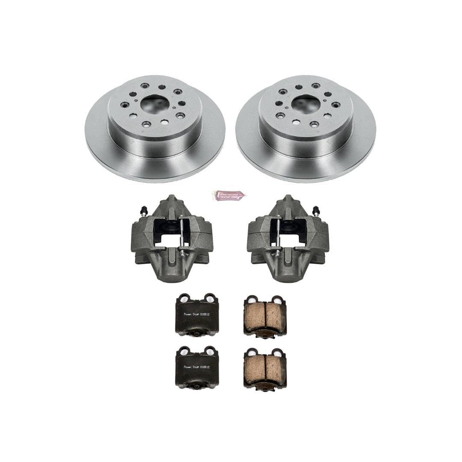 Power Stop KCOE1149 Replacement Autospeciality Rear Caliper Kit- OE Rotors, Ceramic Brake Pads, Calipers For Lexus GS300, Lexus GS400, Lexus GS430, Lexus SC430 [Model Specific]