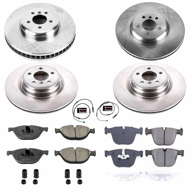 Power Stop Autospecialty KOE6415 Front and Rear Replacement Brake Kit-OE Brake Rotors & Ceramic Brake Pads