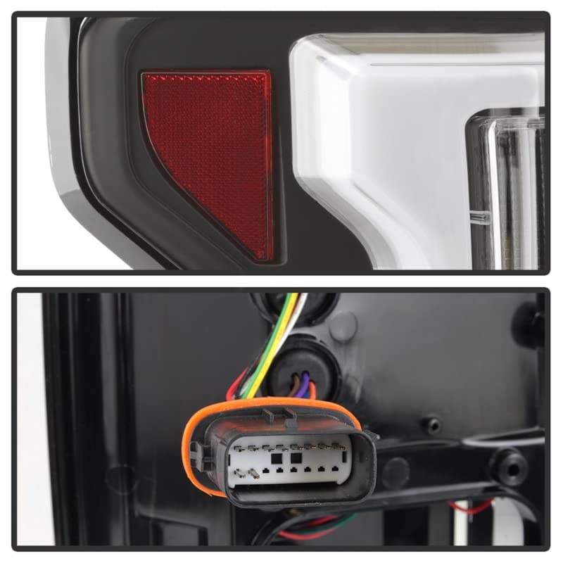 Spyder Led Tail Lights 5085313 Light Bar Compatible W/Rear Blind Spot Sensor Only Black Led Tail Lights