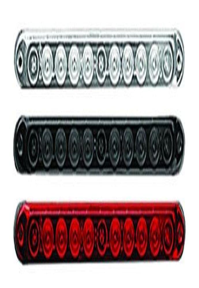 15" Mini Tailgate Bar Recon 26418BK fits Ford & Chevy/GMC Turbo Diesel & Heavy Duty Trucks - Smoked Lens