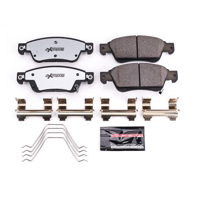 Power Stop Z26 Front Carbon-Fiber Ceramic Brake Pads For INFINITI G35 2007-2008, INFINITI G37 2008-2013, INFINITI Q60 2014-2015 [Model Specific] Z26