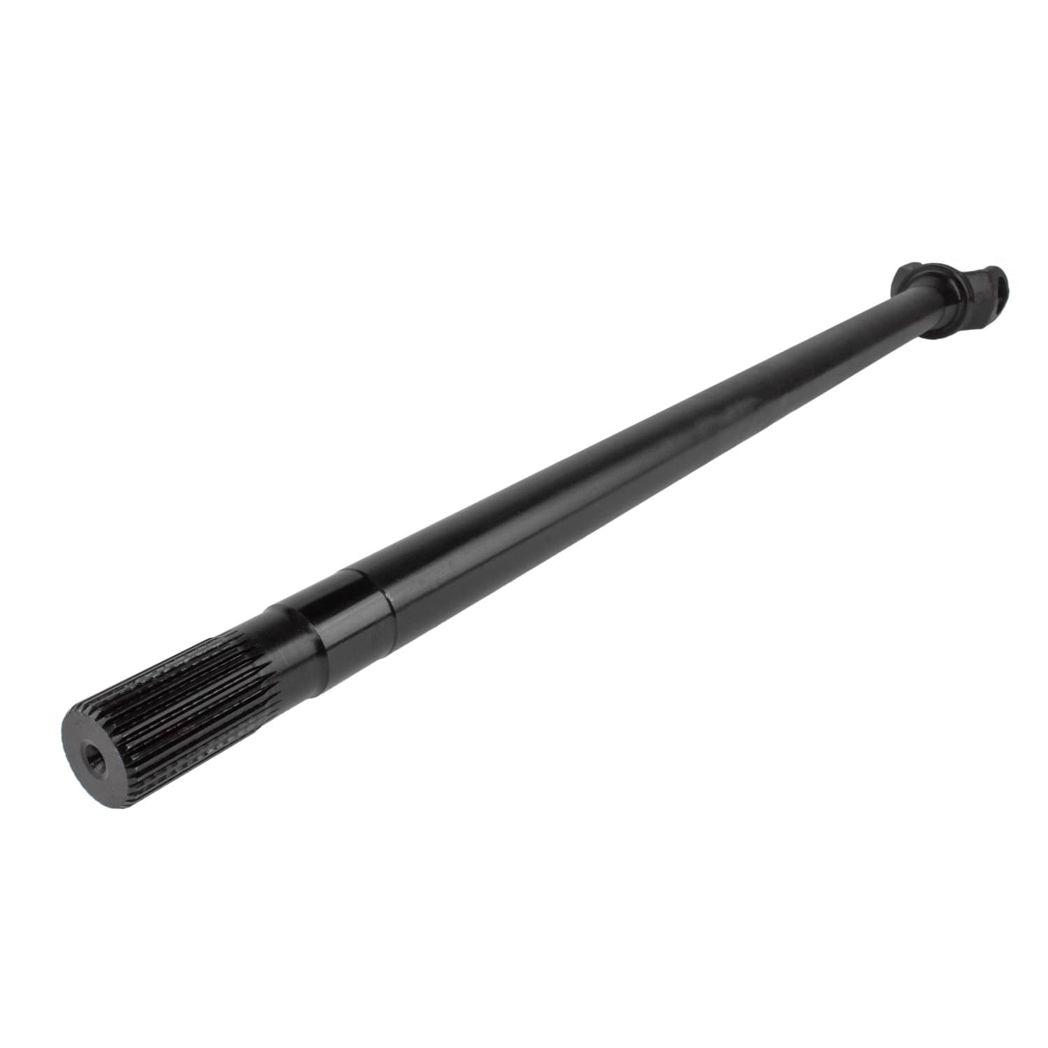 Drive Axle Shaft TEN Factory MG20114B – Right (Passenger) for Dana 44 Standard – 31.88" Length, 30 Spline, 4340 Chromoly – Uses 5-760X U-Joint – Fits 2003-2006 Jeep TJ, Wrangler – Black Oxide Finish