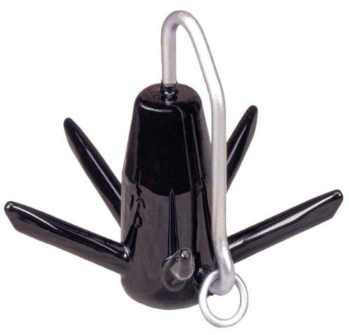 Richter Anchor - Greenfield Original, High Performance Coated Spike Boat Anchor for All Conditions- Sand, Mud, Rocks, Rivers, and Lakes. Multiple (18 lb. - for Boats Up to 24')