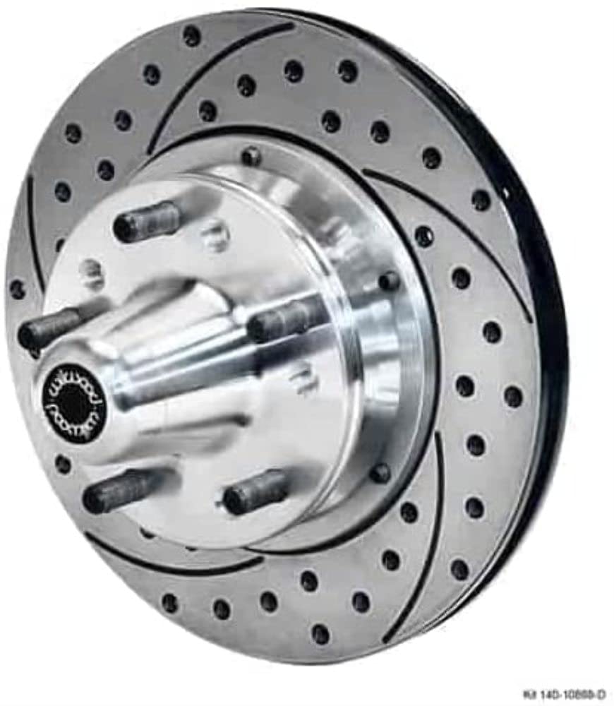 Hub Front Kit w/Vented Rotor, Drilled