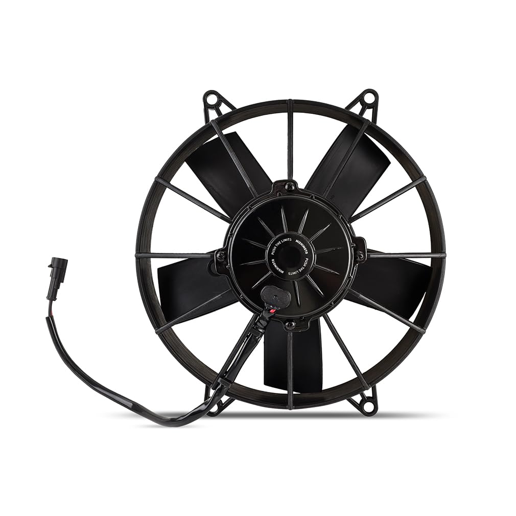 Mishimoto Race Line MMFAN-10HD High-Flow Radiator Fan, 10" Universal Fit, 12 Volts, Black