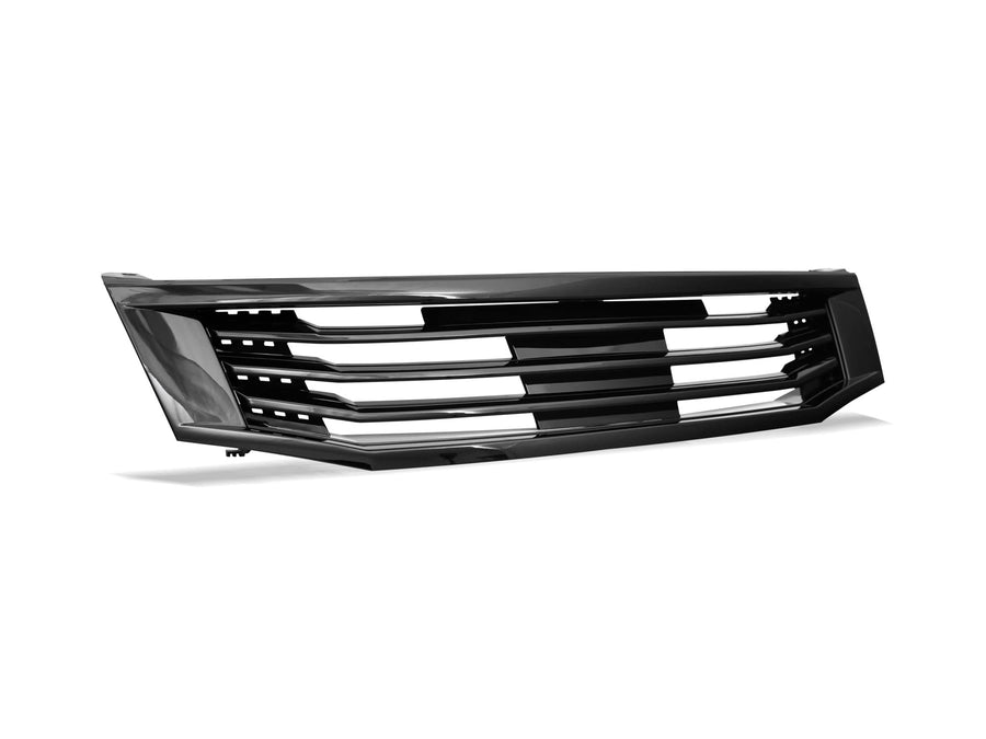 7149007 Armordillo USA Horizontal Grille Fits 2011-2012 Honda Accord Sedan-Gloss Black