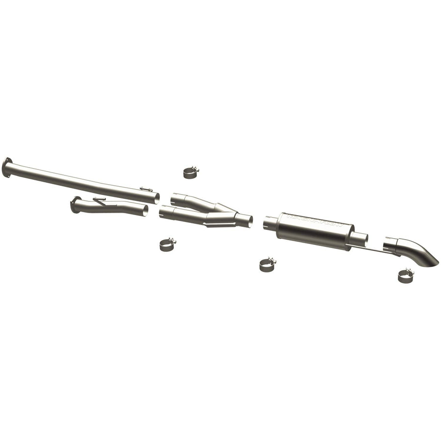 Performance Exhaust System MagnaFlow 17111: Cat-Back, Off Road Pro Series, Compatible with 2009-2013 Toyota Tundra, Turndown in Front of Rear Tire Exit Style