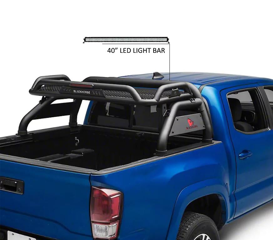 Atlas Roll Bar Black Horse Kit Compatible with 2015-2023 Toyota Tacoma-ATRB-TOTAB-KIT