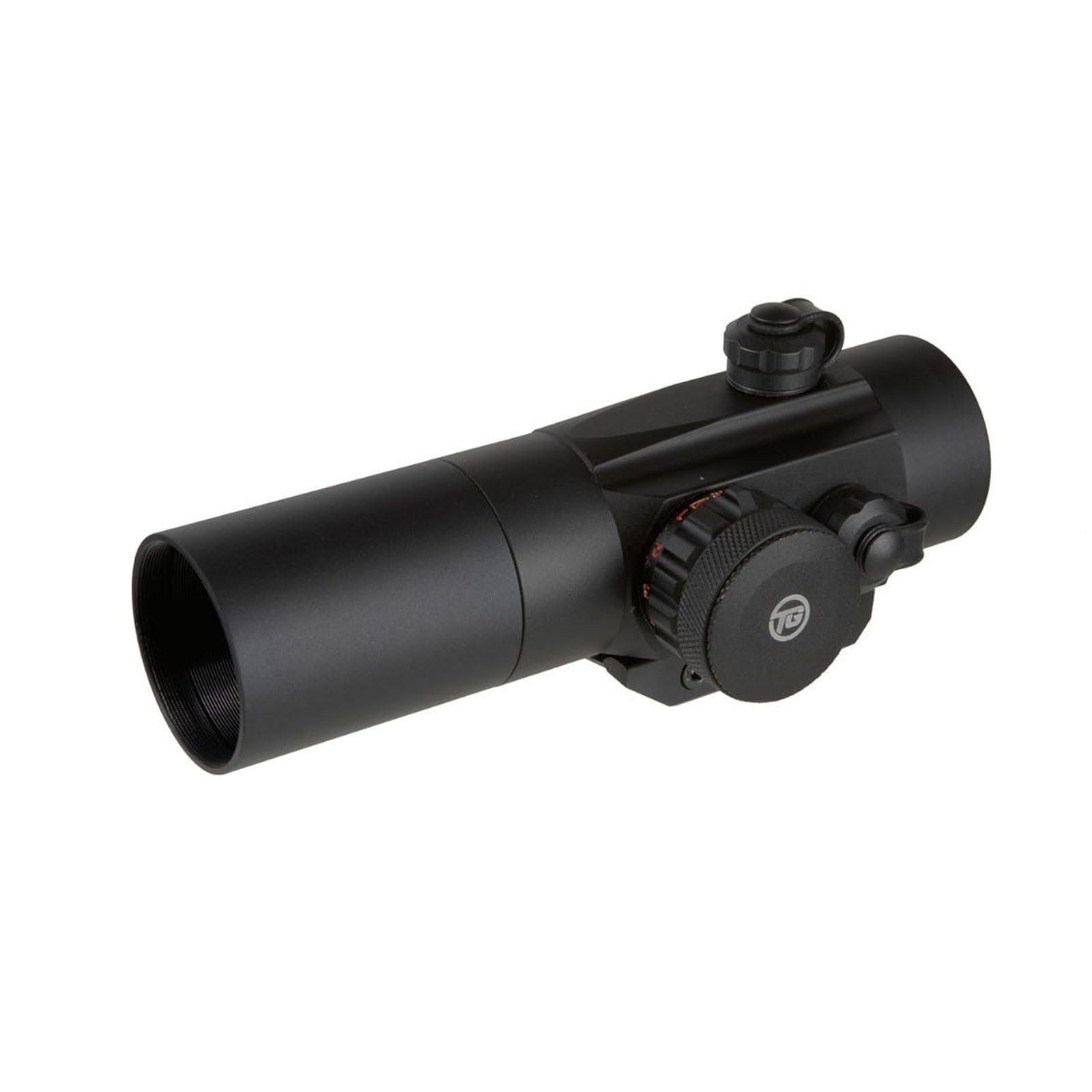 Dual-Color TRUGLO 1x30mm 3-MOA Hunting Lightweight Waterproof Fogproof Shock Resistant Adjustable Aluminum Red / Green Center Optic Dot Sight, Flip-Up Lens Caps and Detachable Sunshade Included