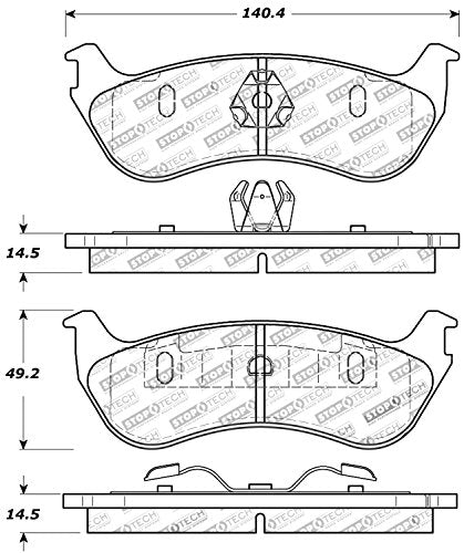 Sport Brake Pads StopTech 309.08810 with Shims and Hardware
