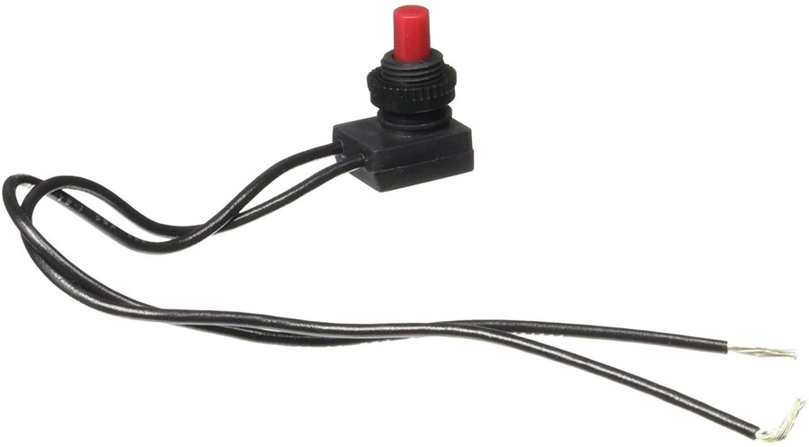 Push Button RV Designer S731 Switch, 10 Amp, On/Off, SPST, 4.5 inch Leads (6)