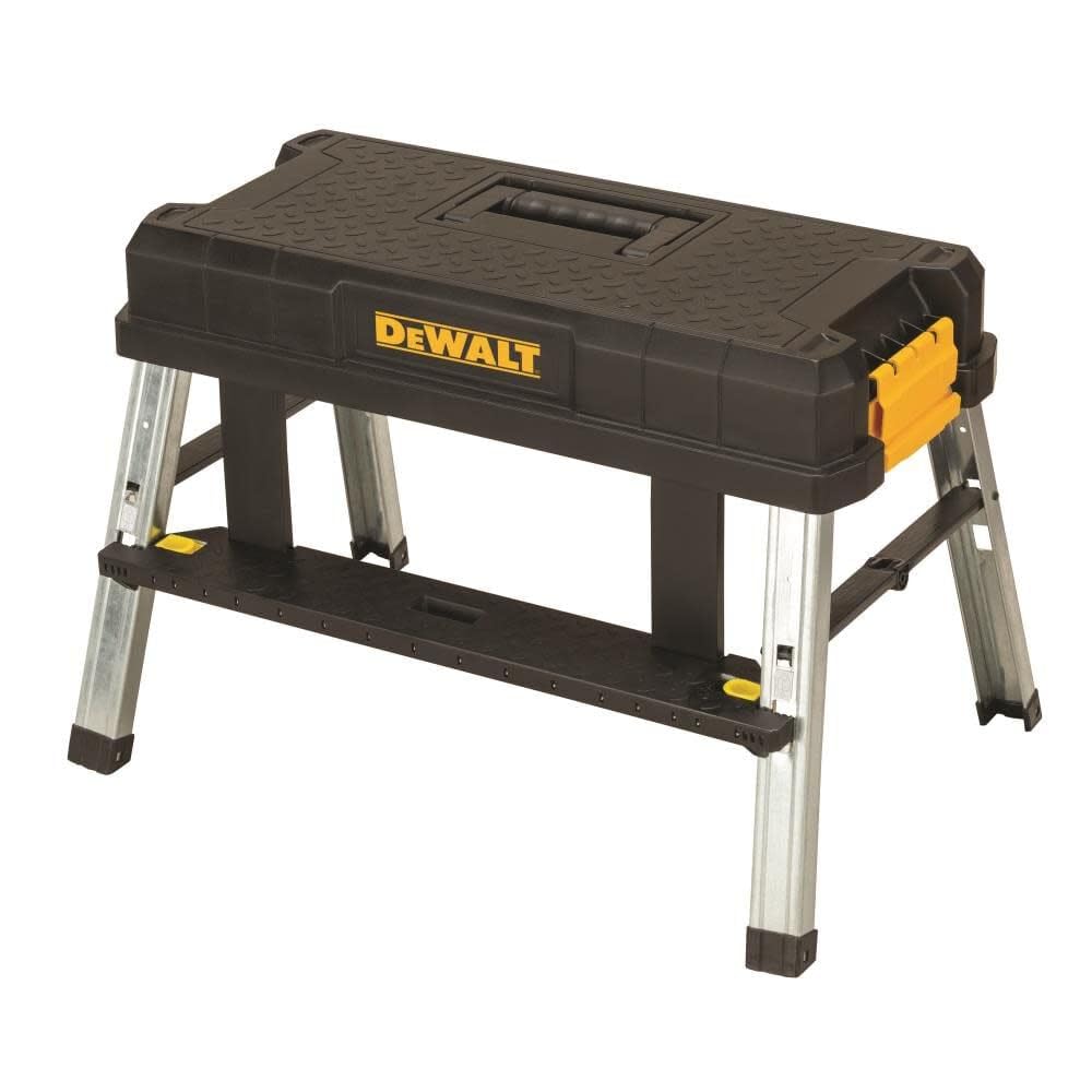 Dewalt 11.65 in. x 25 in. x 11.3 in. Storage Step Stool - DWST25090 Black