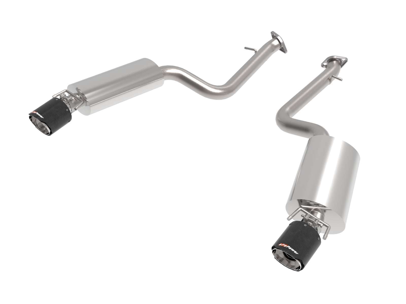 aFe Power 2-1/2 IN 304 Stainless Steel Takeda Axle-Back Exhaust System Carbon Fiber Fit Lexus IS350 14-22 V6-3.5L 49-36060-C