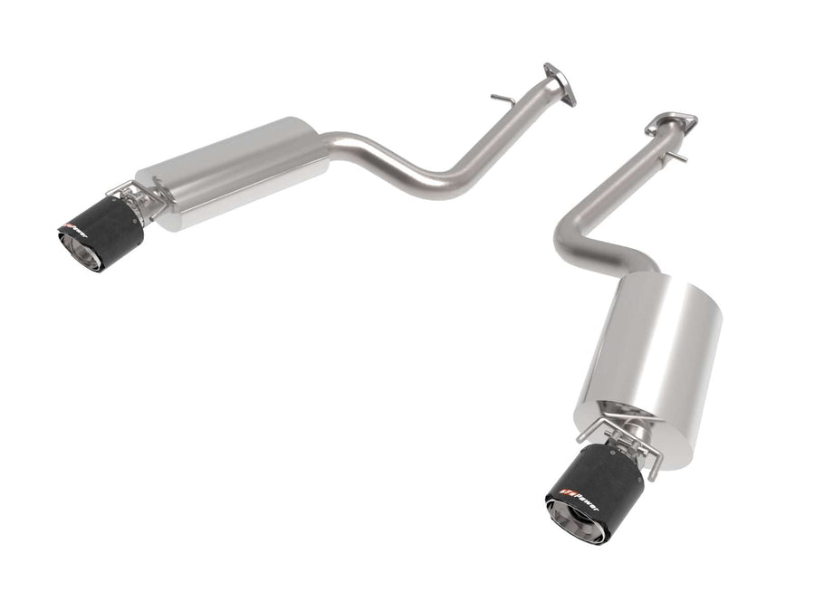 aFe Power 2-1/2 IN 304 Stainless Steel Takeda Axle-Back Exhaust System Carbon Fiber Fit Lexus IS350 14-22 V6-3.5L 49-36060-C