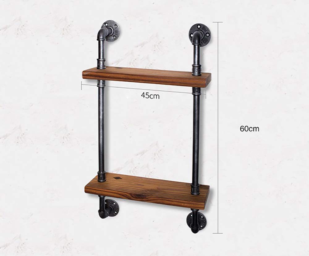 YIMJ Towel Racks Coat Rack Bathroom Old Industrial Wrought Iron Pipe Wall Shelves Wall Shelf Racks Clapboard Creative Towel Rack Bathroom
