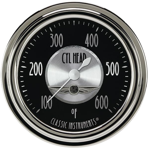 AT397SLC Classic Instruments All American Tradition 2 5/8" Cylinder Head Temperature Gauge