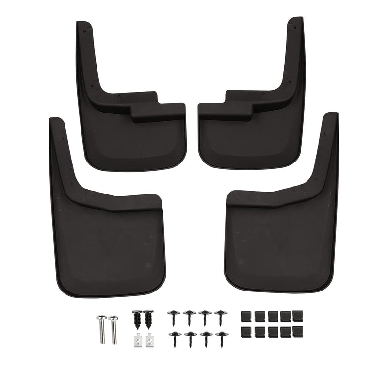 4 Piece Spec-D Tuning Splash Guard Mud Flaps w/Wheel Lip Front + Rear Compatible with 2015-2018 Ford F150