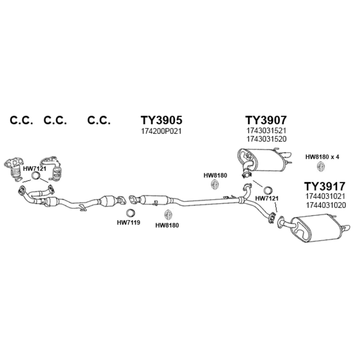 Hw7121 Ap Exhaust Products Gasket